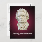 Ludwig van Beethoven Briefkaart (Voorkant / Achterkant)
