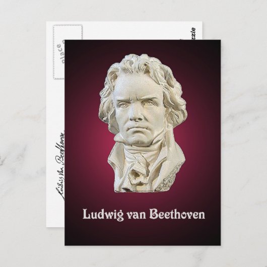 Ludwig van Beethoven Briefkaart (Voorkant / Achterkant)