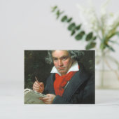 Ludwig Van Beethoven Briefkaart (Staand voorkant)