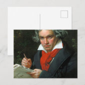 Ludwig Van Beethoven Briefkaart (Voorkant / Achterkant)