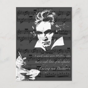 Ludwig van Beethoven Briefkaart