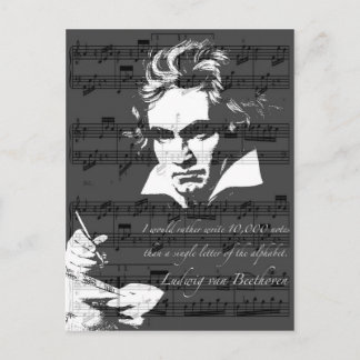 Ludwig van Beethoven Briefkaart
