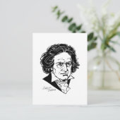 Ludwig van Beethoven Briefkaart (Staand voorkant)
