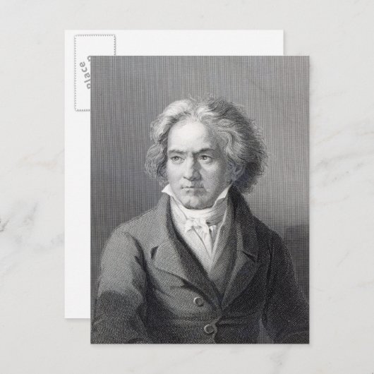 Ludwig van Beethoven Briefkaart (Voorkant / Achterkant)