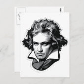 Ludwig van Beethoven Briefkaart (Voorkant / Achterkant)