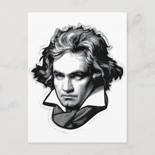 Ludwig van Beethoven Briefkaart (Voorkant)