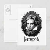 Ludwig van Beethoven Briefkaart (Voorkant / Achterkant)
