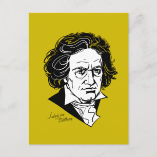 Ludwig van Beethoven Briefkaart