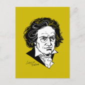 Ludwig van Beethoven Briefkaart (Voorkant)