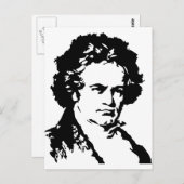 Ludwig van Beethoven Briefkaart (Voorkant / Achterkant)