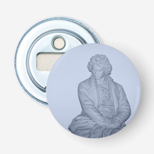 Ludwig Van Beethoven Button Flesopener (Voorkant)