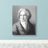 Ludwig van Beethoven Canvas Afdruk (Insitu (Houten vloer))