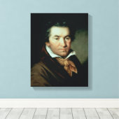 Ludwig van Beethoven Canvas Afdruk (Insitu (Houten vloer))