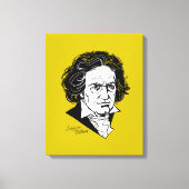 Ludwig van Beethoven Canvas Afdruk (Voorkant)