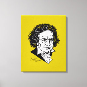Ludwig van Beethoven Canvas Afdruk