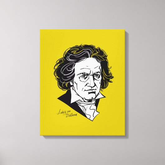 Ludwig van Beethoven Canvas Afdruk (Voorkant)