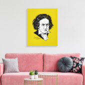 Ludwig van Beethoven Canvas Afdruk (Insitu (Woonkamer))
