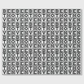 Ludwig Van Beethoven, componist Cadeaupapier (Vlak)