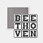 Ludwig Van Beethoven, Componist Magneet (Voorkant / Achterkant)