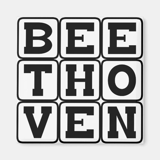 Ludwig Van Beethoven, Componist Magneet (Voorkant)