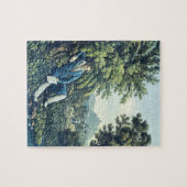 Ludwig van Beethoven door een rivier (gekleurde en Legpuzzel (Horizontaal)