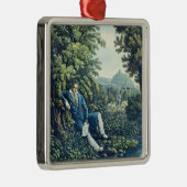 Ludwig van Beethoven door een rivier (gekleurde en Metalen Ornament (Rechts)