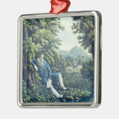 Ludwig van Beethoven door een rivier (gekleurde en Metalen Ornament (Links)