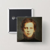 Ludwig van Beethoven , Duitse componist Vierkante Button 5,1 Cm (Voorkant /achterkant)
