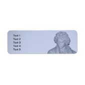 Ludwig van Beethoven Etiket (Voorkant)