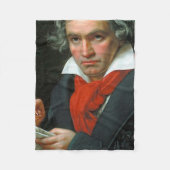 Ludwig Van Beethoven Fleece Deken (Voorkant)