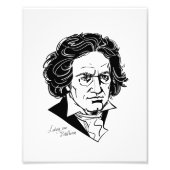 Ludwig van Beethoven Foto Afdruk (Voorkant)