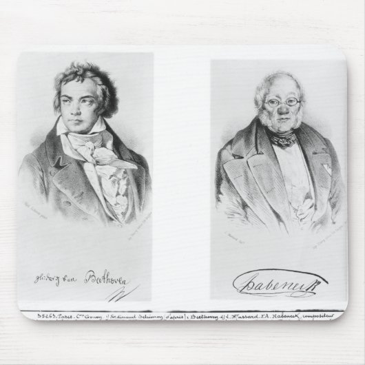 Ludwig van Beethoven & Francois-Antoine Habeneck Muismat (Voorkant)