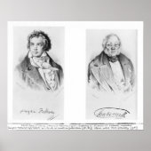 Ludwig van Beethoven & Francois-Antoine Habeneck Poster (Voorkant)