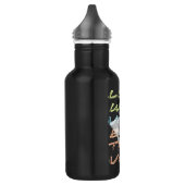 Ludwig van Beethoven in neontypografische vormgevi Waterfles (Links)