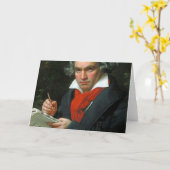 Ludwig van Beethoven Kaart (Gele Bloem)
