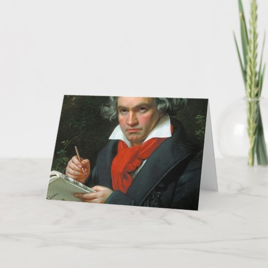 Ludwig van Beethoven Kaart (Voorkant)