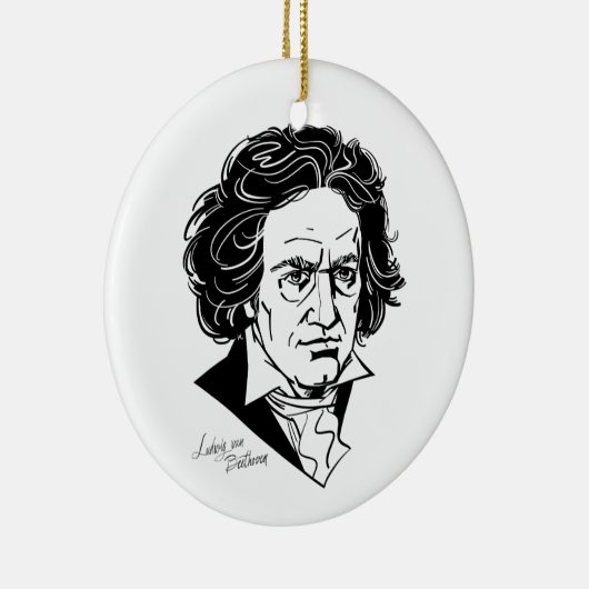 Ludwig van Beethoven Keramisch Ornament (Rechts)