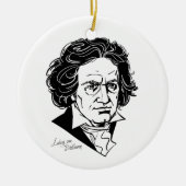 Ludwig van Beethoven Keramisch Ornament (Voorkant)