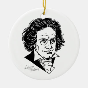 Ludwig van Beethoven Keramisch Ornament