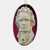 Ludwig van Beethoven kerstversiering Keramisch Ornament (Rechts)