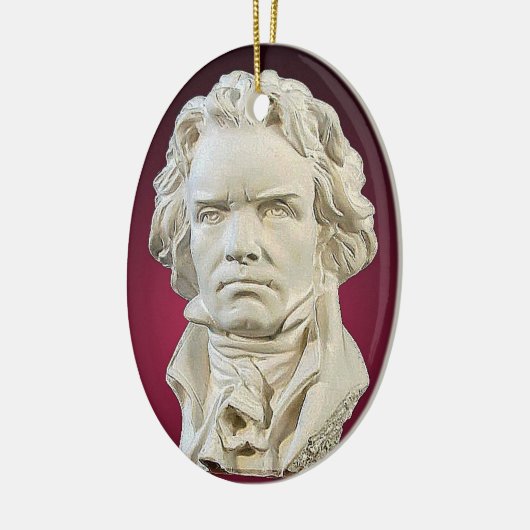Ludwig van Beethoven kerstversiering Keramisch Ornament (Links)