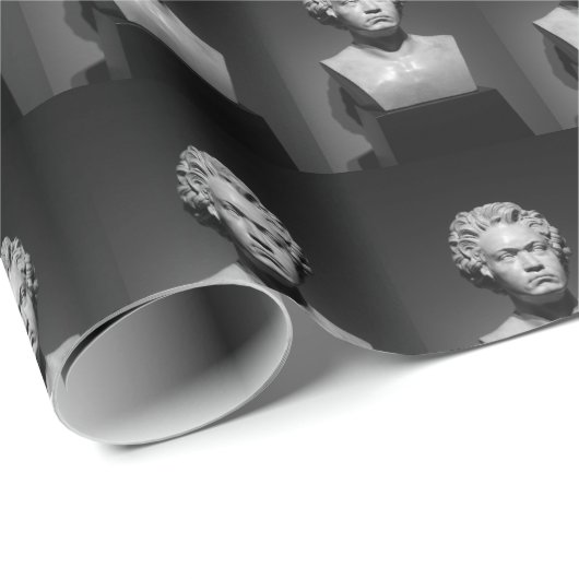 Ludwig van Beethoven - Kleiner betegeld patroon Cadeaupapier (Rol Hoek)