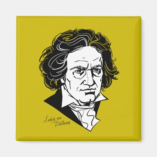 Ludwig van Beethoven Magneet (Voorkant)