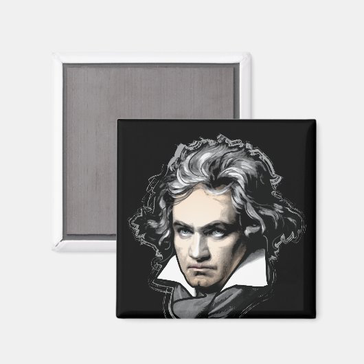 Ludwig van Beethoven Magneet (Voorkant / Achterkant)