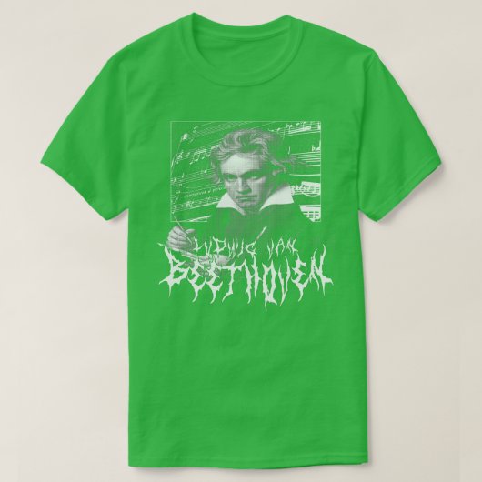 Ludwig Van Beethoven Metal T-shirt (Design voorkant)