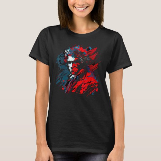 Ludwig van Beethoven Music German Composer T-shirt (Voorkant)