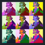 Ludwig Van Beethoven Pop Art Foto Afdruk<br><div class="desc">Beethoven (1770-1827) was een klassieke en Romantische componist en pianist</div>