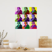 Ludwig Van Beethoven Pop Art Poster (Keuken)