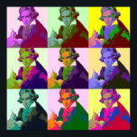 Ludwig Van Beethoven Pop Art Poster<br><div class="desc">Beethoven (1770-1827) was een klassieke en Romantische componist en pianist</div>