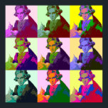 Ludwig Van Beethoven Pop Art Poster<br><div class="desc">Beethoven (1770-1827) was een klassieke en Romantische componist en pianist</div>
